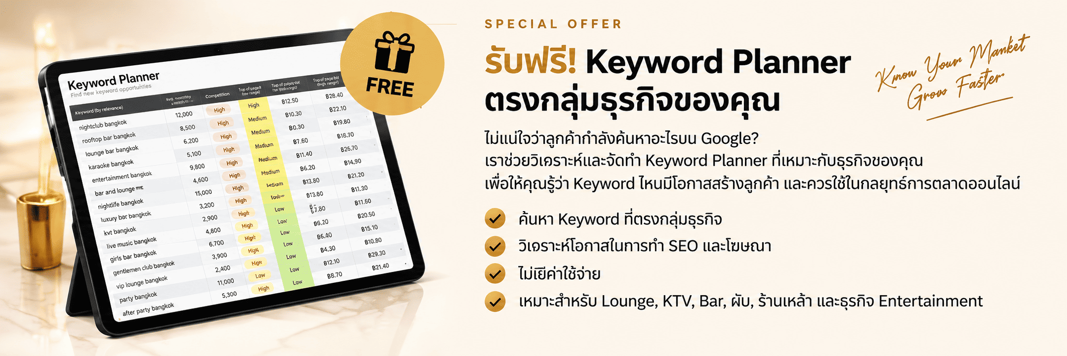 การตลาดธุรกิจ lounge
